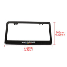Load image into Gallery viewer, Brand New 2PCS Mugen Real 100% Carbon Fiber License Plate Frame Tag Cover Original 3K With Free Caps