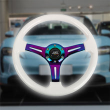 Load image into Gallery viewer, Brand New 350mm 14&quot; Universal JDM Mugen Deep Dish ABS Racing Steering Wheel Neo-Chrome Spoke