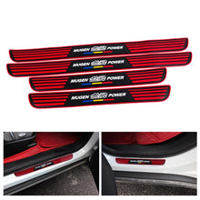 Load image into Gallery viewer, Brand New 4PCS Universal Mugen Power Red Rubber Car Door Scuff Sill Cover Panel Step Protector V2