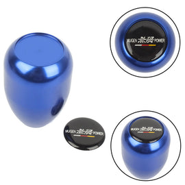 Brand New JDM Mugen Universal Black Sticker Aluminum Manual Gear Stick Blue Shift Knob Shifter M8 M10 M12