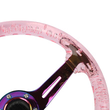 Load image into Gallery viewer, Brand New JDM Mugen Universal 6-Hole 350mm Deep Dish Vip Pink Crystal Bubble Neo Spoke Steering Wheel