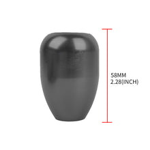 Load image into Gallery viewer, Brand New JDM Momo Universal Carbon Fiber Sticker Aluminum Manual Gear Stick Black Shift Knob Shifter M8 M10 M12