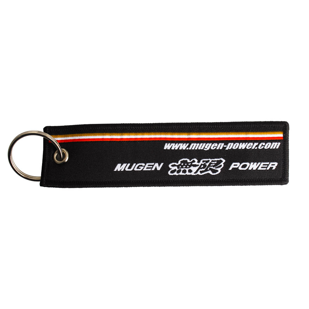BRAND NEW JDM MUGEN POWER BLACK DOUBLE SIDE Racing Cell Holders Keychain Universal