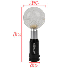 Load image into Gallery viewer, Brand New Universal Crystal Bubble Clear Round Ball Automatic Transmission Shift Knob W/Mugen Adapter