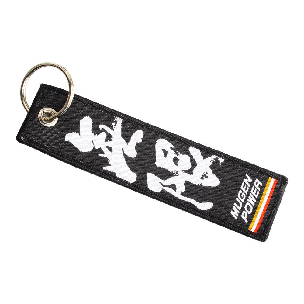 BRAND NEW JDM MUGEN POWER BLACK DOUBLE SIDE Racing Cell Holders Keychain Universal