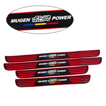 Load image into Gallery viewer, Brand New 4PCS Universal Mugen Power Red Rubber Car Door Scuff Sill Cover Panel Step Protector V2