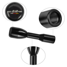 Load image into Gallery viewer, Brand New Universal Black Sticker Mugen Aluminum Manual Gear Stick Black Shift Knob M8 M10 M12 &amp; Black Shifter Extender Extension