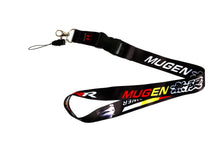 Load image into Gallery viewer, BRAND NEW Mugen RR Car Keychain Tag Rings Keychain JDM Drift Lanyard Black