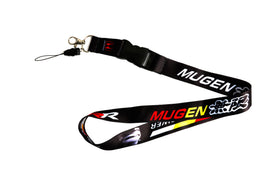 BRAND NEW Mugen RR Car Keychain Tag Rings Keychain JDM Drift Lanyard Black