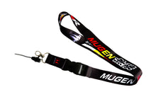 Load image into Gallery viewer, BRAND NEW Mugen RR Car Keychain Tag Rings Keychain JDM Drift Lanyard Black