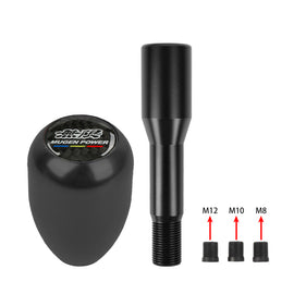 Brand New Universal Real Carbon Sticker Mugen Aluminum Manual Gear Stick Black Shift Knob M8 M10 M12 & Black Shifter Extender Extension