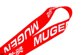 BRAND NEW MUGEN Car Keychain Tag Rings Keychain JDM Drift Lanyard Red