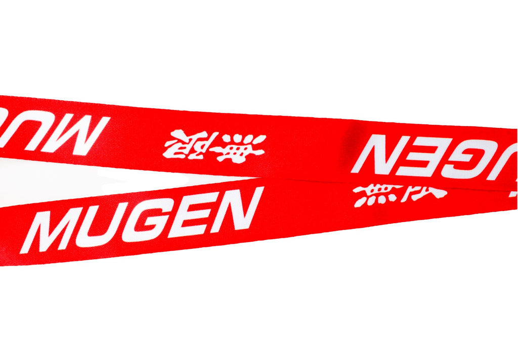 BRAND NEW MUGEN Car Keychain Tag Rings Keychain JDM Drift Lanyard Red