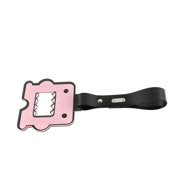 Brand New Domo Pink JDM TSURIKAWA Subway Bus Black Handle Strap Charm Drift