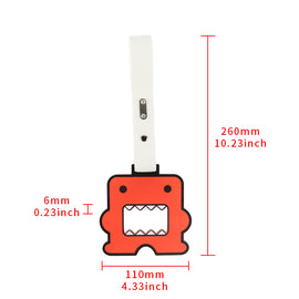 Brand New Domo Brown JDM TSURIKAWA Subway Bus White Handle Strap Charm Drift