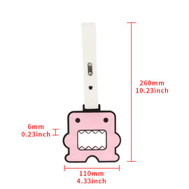 Brand New Domo Pink JDM TSURIKAWA Subway Bus White Handle Strap Charm Drift