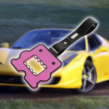 Load image into Gallery viewer, Brand New Domo Purple JDM TSURIKAWA Subway Bus Black Handle Strap Charm Drift