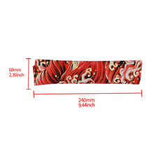 Load image into Gallery viewer, Brand New Universal 2PCS SAKURA Red Wave Fabric Soft Cotton Seat Belt Cover Shoulder Pads