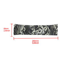 Load image into Gallery viewer, Brand New Universal 2PCS SAKURA Black Wave Fabric Soft Cotton Seat Belt Cover Shoulder Pads
