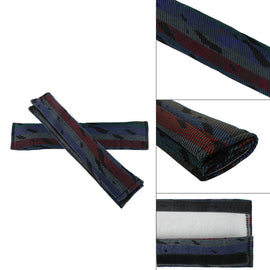Brand New 2PCS Recaro Racing Pattern Fabric Seat Belt Cover Shoulder Pads Fabric Racing Seat Material