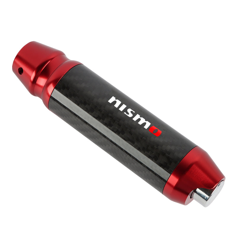 Brand New Nismo Universal Real Carbon Fiber Red Aluminum Automatic Transmission Racing Gear Shift Knob
