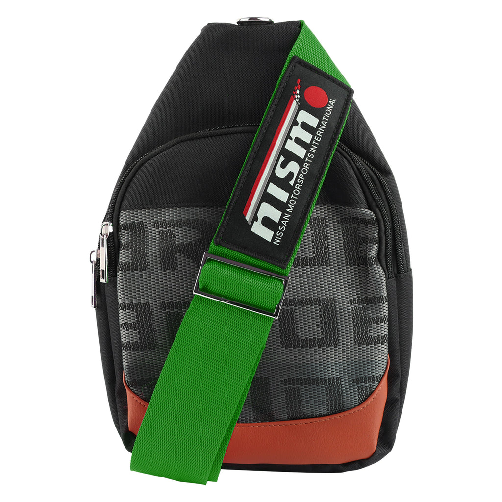 Brand New JDM NISMO Green Backpack Molle Tactical Sling Chest Pack Shoulder Waist Messenger Bag