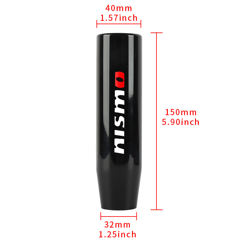 Brand New 15CM Nismo Universal Glossy Black Long Stick Manual Car Gear Shift Knob Shifter M8 M10 M12