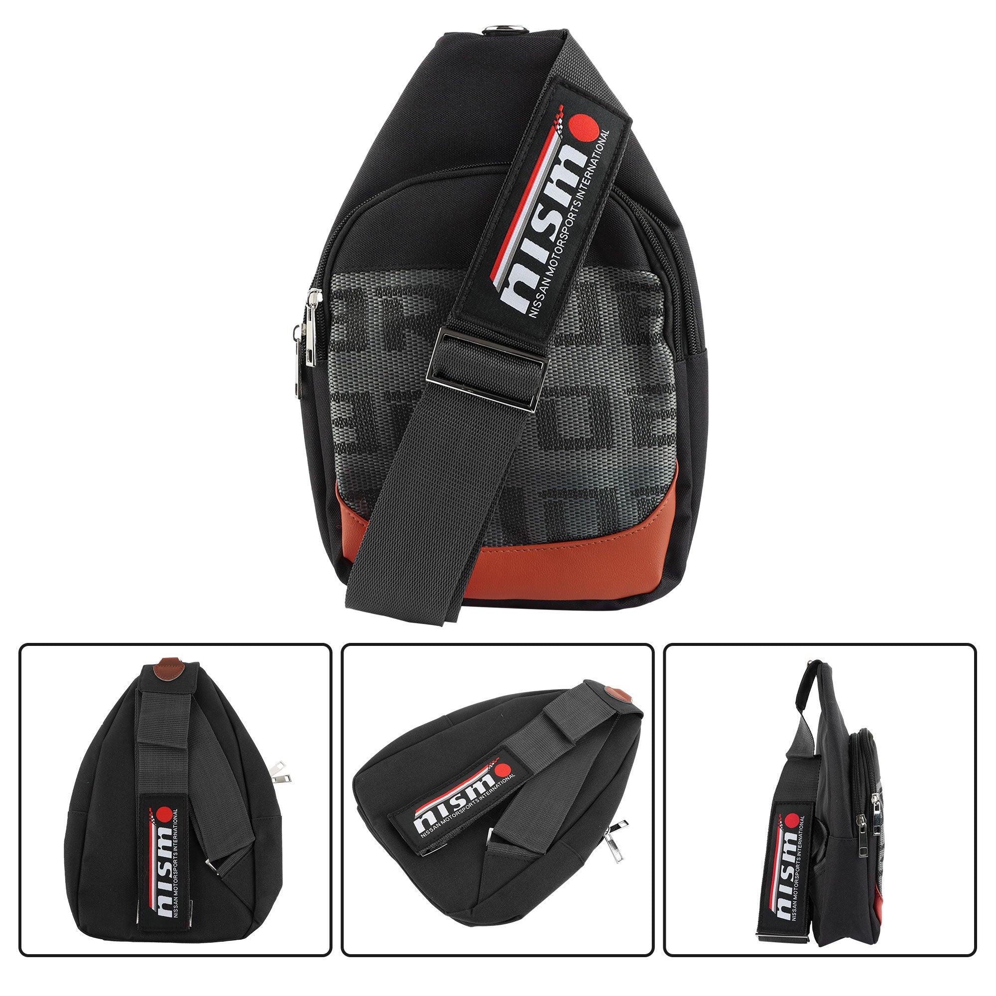 Brand New JDM Nismo Black Backpack Molle Tactical Sling