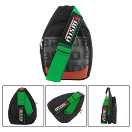 Brand New JDM NISMO Green Backpack Molle Tactical Sling Chest Pack Shoulder Waist Messenger Bag