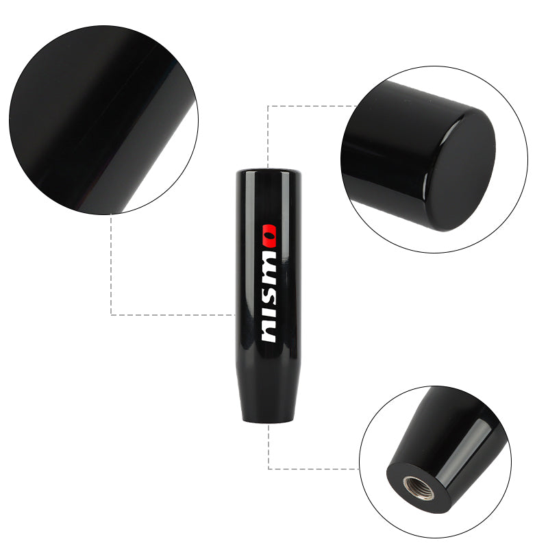 Brand New 15CM Nismo Universal Glossy Black Long Stick Manual Car Gear Shift Knob Shifter M8 M10 M12