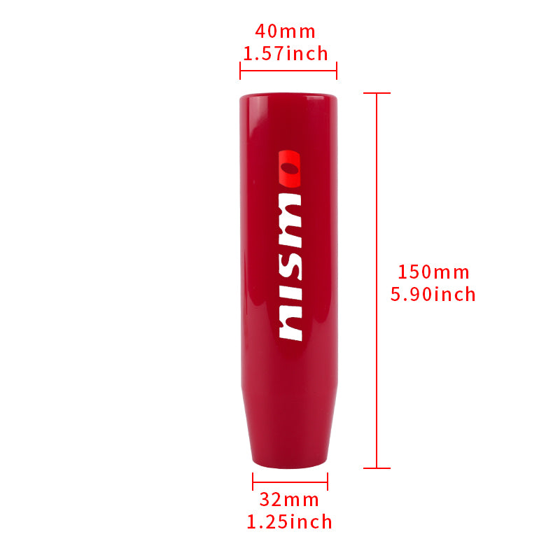 Brand New 15CM Nismo Universal Glossy Red Long Stick Manual Car Gear Shift Knob Shifter M8 M10 M12