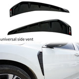 Brand New Nismo Universal Car Glossy Black Side Door Fender Vent Air Wing Cover Trim ABS Plastic