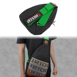 Brand New JDM NISMO Green Backpack Molle Tactical Sling Chest Pack Shoulder Waist Messenger Bag