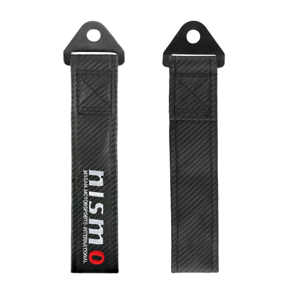 Brand New Nismo Carbon Fiber High Strength Tow Towing Strap Hook For Front / REAR BUMPER JDM