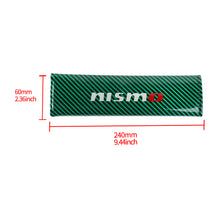 Load image into Gallery viewer, Brand New Universal 2PCS Nismo Green Carbon Fiber Look Car Seat Belt Covers Shoulder Pad