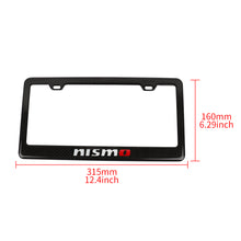 Load image into Gallery viewer, Brand New 1PCS Nismo Real 100% Carbon Fiber License Plate Frame Tag Cover Original 3K With Free Caps