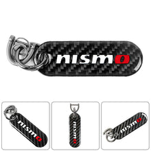 Load image into Gallery viewer, Brand New Universal 100% Real Carbon Fiber Keychain Key Ring For Nismo