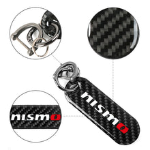 Load image into Gallery viewer, Brand New Universal 100% Real Carbon Fiber Keychain Key Ring For Nismo