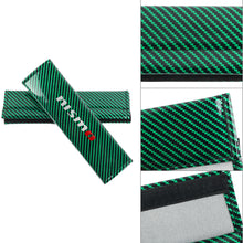 Load image into Gallery viewer, Brand New Universal 2PCS Nismo Green Carbon Fiber Look Car Seat Belt Covers Shoulder Pad