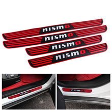 Load image into Gallery viewer, Brand New 4PCS Universal Nismo Red Rubber Car Door Scuff Sill Cover Panel Step Protector V2