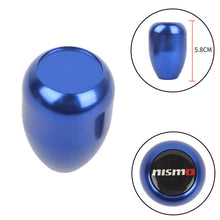 Load image into Gallery viewer, Brand New JDM Universal Nismo Black Sticker Aluminum Manual Gear Stick Blue Shift Knob Shifter M8 M10 M12