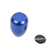 Load image into Gallery viewer, Brand New JDM Universal Nismo Black Sticker Aluminum Manual Gear Stick Blue Shift Knob Shifter M8 M10 M12
