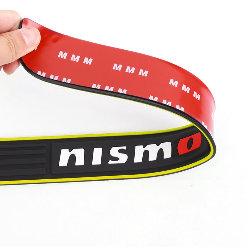 Brand New 4PCS Universal Nismo Yellow Rubber Car Door Scuff Sill Cover Panel Step Protector