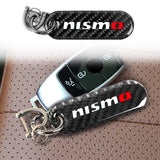 Brand New Universal 100% Real Carbon Fiber Keychain Key Ring For Nismo