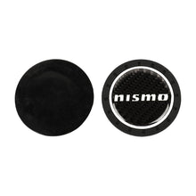 Load image into Gallery viewer, Brand New 2PCS Nismo Glows In The Dark Green Real Carbon Fiber Car Cup Holder Pad Water Cup Slot Non-Slip Mat Universal