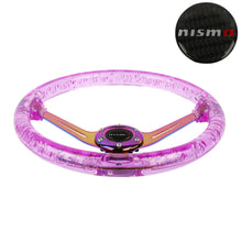 Load image into Gallery viewer, Brand New JDM Nismo Universal 6-Hole 350mm Deep Dish Vip Purple Crystal Bubble Neo Spoke Steering Wheel
