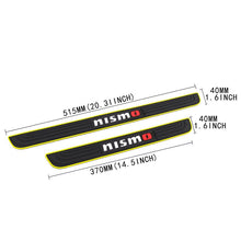 Load image into Gallery viewer, Brand New 4PCS Universal Nismo Yellow Rubber Car Door Scuff Sill Cover Panel Step Protector
