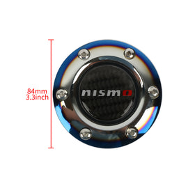 BRAND NEW JDM NISMO UNIVERSAL BURNT BLUE CAR HORN BUTTON STEERING WHEEL CENTER CAP