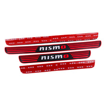 Load image into Gallery viewer, Brand New 4PCS Universal Nismo Red Rubber Car Door Scuff Sill Cover Panel Step Protector V2