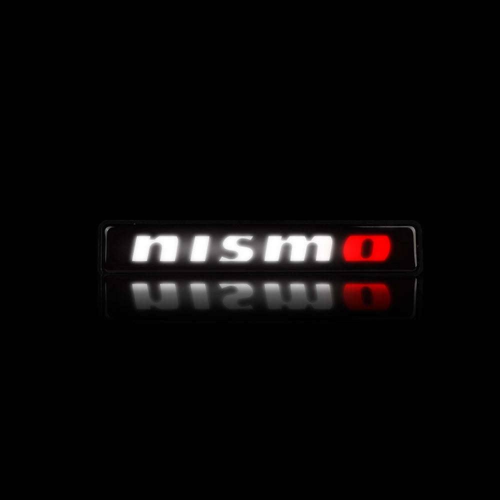 BRAND NEW 1PCS NISMO NEW LED LIGHT CAR FRONT GRILLE BADGE ILLUMINATED DECAL STICKER